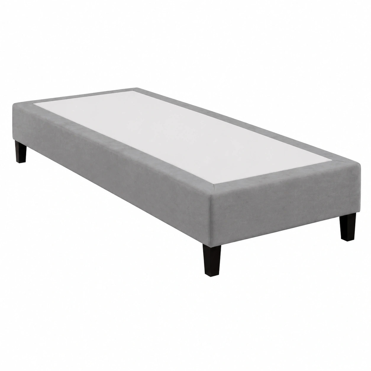 Modernes Polsterbettgestell 90x200 - Einzelbett ohne Matratze mit robusten Holzfüßen