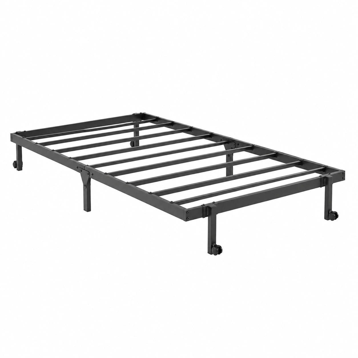 Faltbares Gästebett 90x190 cm mit Metallrahmen und Rollen